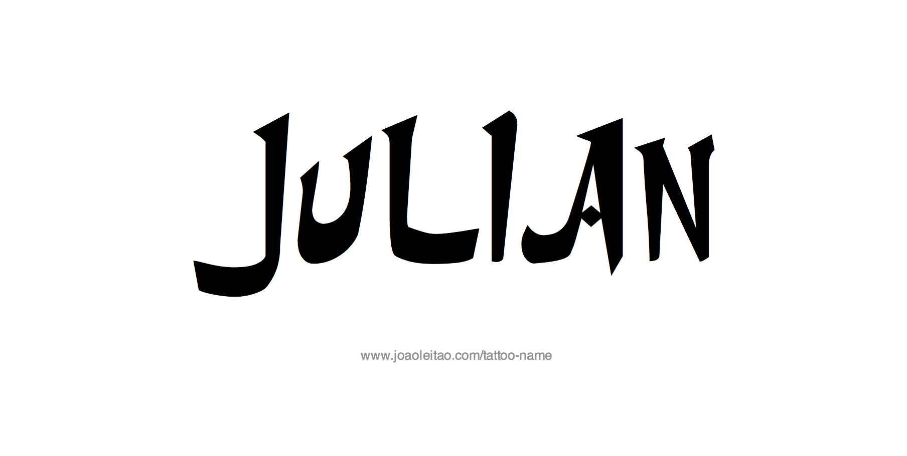 Julian Name Tattoo Designs